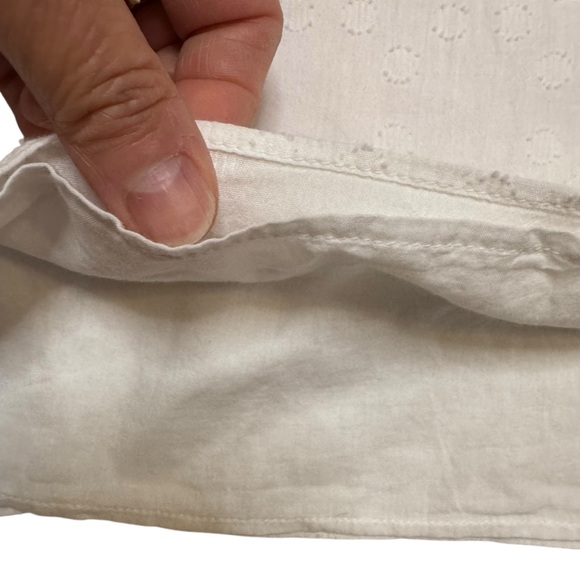 Lilly Pulitzer Candee Women's White Cotton Top Cottagecore Coastal Grandma Sz M - Picture 5 of 9